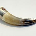 Viking Drinking Horn with Chain and Faux Gems