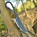 Viking Knife with Leather Sheath - Carbon Steel Blade