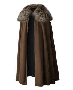 Men's Brown Viking Robe Cloak for Cosplay