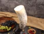 Viking Drinking Horn with Stand and Valknut Design