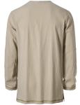 Men's Viking Renaissance Lace-Up Shirt - Khaki