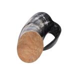 Viking Horn Beer Mug - 16 oz Natural Finish