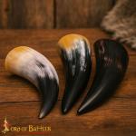 Set of 3 Viking Drinking Horns - Genuine Ox Horn