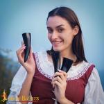 Set of 3 Viking Drinking Horns - Genuine Ox Horn