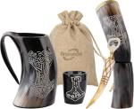 Viking Drinking Horn Mug Set - 5 Pieces