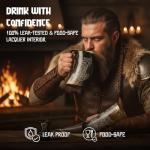 Viking Drinking Horn Mug Set - 5 Pieces