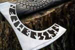 Handmade Viking Berserker Axe with Sheath - 40