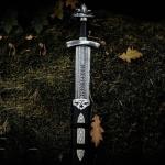 Hand-Forged Viking Sword with Northmen Engraving