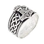 Thor's Hammer Mjolnir Viking Silver Ring for Men