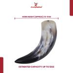 Viking Drinking Horn Mug with Deer Design