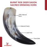 Viking Drinking Horn Mug with Deer Design