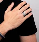 Thor's Hammer Mjolnir Viking Silver Ring for Men