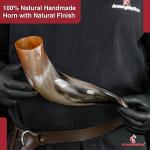 Viking Drinking Horn Mug with Deer Design