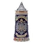 Eagle Design 0.6L Beer Stein with Pewter Lid