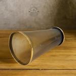 Viking Drinking Horn Tankard with Metal Rim