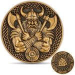 Viking Warrior Challenge Coin with Valknut Design