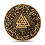 Viking Warrior Challenge Coin with Valknut Design