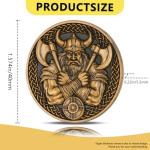 Viking Warrior Challenge Coin with Valknut Design