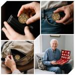 Viking Warrior Challenge Coin with Valknut Design