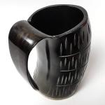 Authentic Viking Drinking Horn Mug with Leather Straps