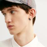 Viking Wolf Hoop Earrings in Sterling Silver