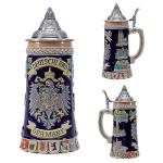 Eagle Design 0.6L Beer Stein with Pewter Lid