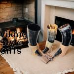 Handmade Viking Drinking Horn Mugs Set of 3