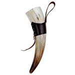 Viking Horn Mug with Leather Straps