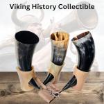 Handmade Viking Drinking Horn Mugs Set of 3