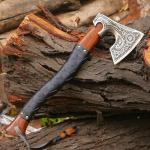 Viking Axe with Knife Sheath – Hand Forged Steel