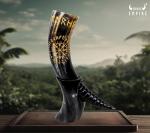 Norse Empire Genuine Ox-Horn Viking Drinking Horn