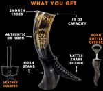 Norse Empire Genuine Ox-Horn Viking Drinking Horn