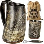 Viking Horn Mug Gift Set for Men