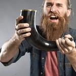 Large Viking Drinking Horn Tankard - 20oz Beer Mug