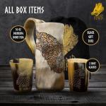 Fenrir Viking Drinking Horn Mug with Shot Glasses
