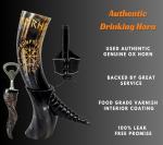 Norse Empire Genuine Ox-Horn Viking Drinking Horn