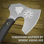 Viking Tactical Tomahawk Axe with Leather Sheath