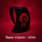 Authentic Viking Horn Beer Mug with Leather Straps