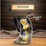 Viking Drinking Horn Tankard - 20 Ounces