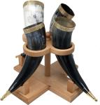 Viking Natural OX Horn Tankard Set of 4