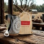 Viking Horn Mug with Valknut Symbol Engraving