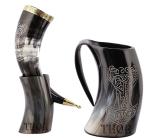 Viking Thor Horn Mug Tankard for Mead and Beer
