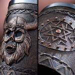 Viking Skull Mug - Stainless Steel Warrior Cup
