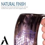 Vikings Valhalla Wolf Carved Drinking Horn Mug