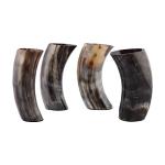 Viking Drinking Horn Cup Set - Authentic Ox Horn