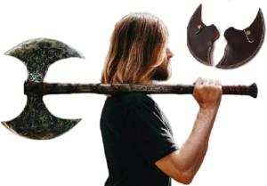 40” Two-Handed Berserker Axe for Viking Adventures