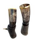 Set of 2 Viking Drinking Horn Mugs