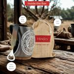 Viking Horn Mug with Valknut Symbol Engraving