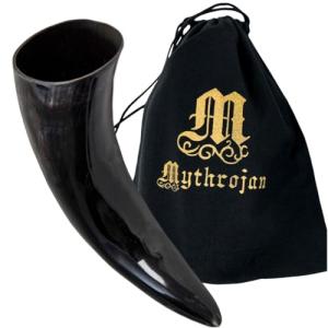 Mythrojan Viking Drinking Horn - 400 ml Ale Tankard