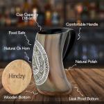 Viking Horn Mug with Valknut Symbol Engraving